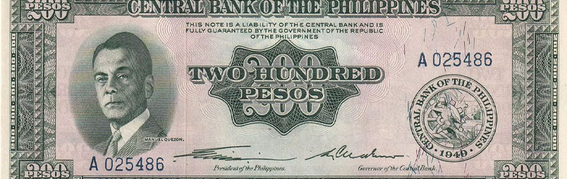 From the archives: A banknote from the Philippines