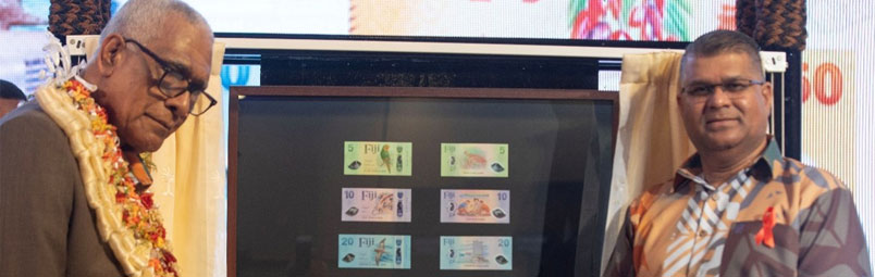 Fiji’s New Polymer Banknotes Officially Unveiled by the President of Fiji His Excellency Ratu Naiqama Lalabalavu