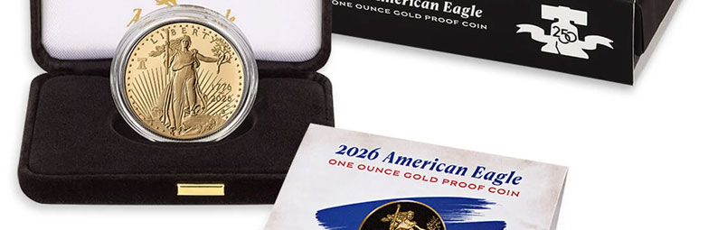 2026 United States Mint American Eagle Gold Proof Coins on Sale March 5